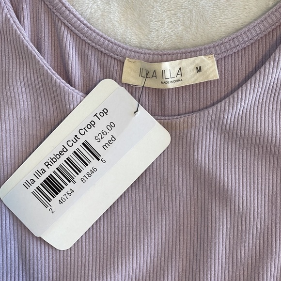 Purple Ribber Crop Top - Picture 5 of 5